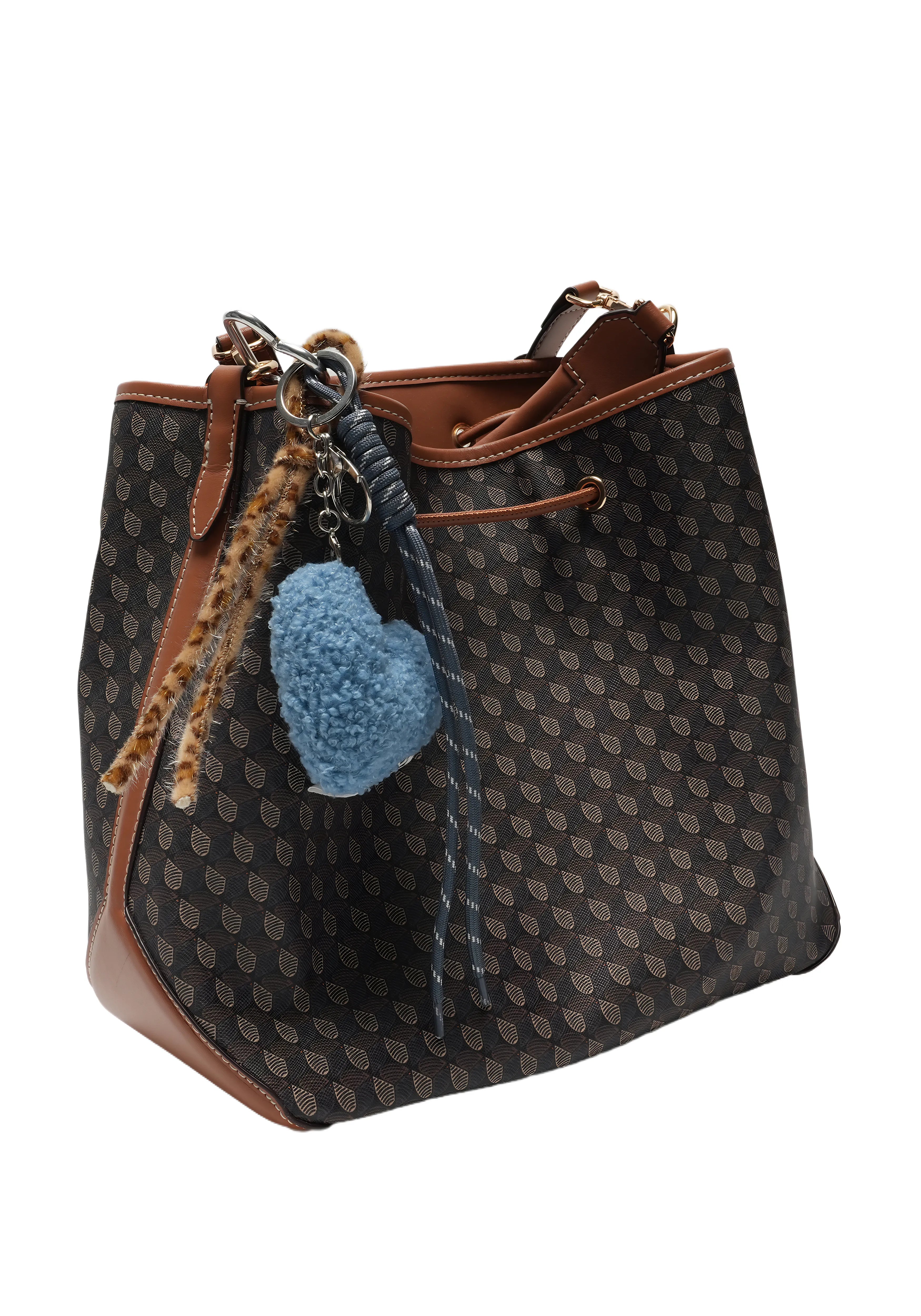 TEDDY TAG — Plush Heart Charm Strap