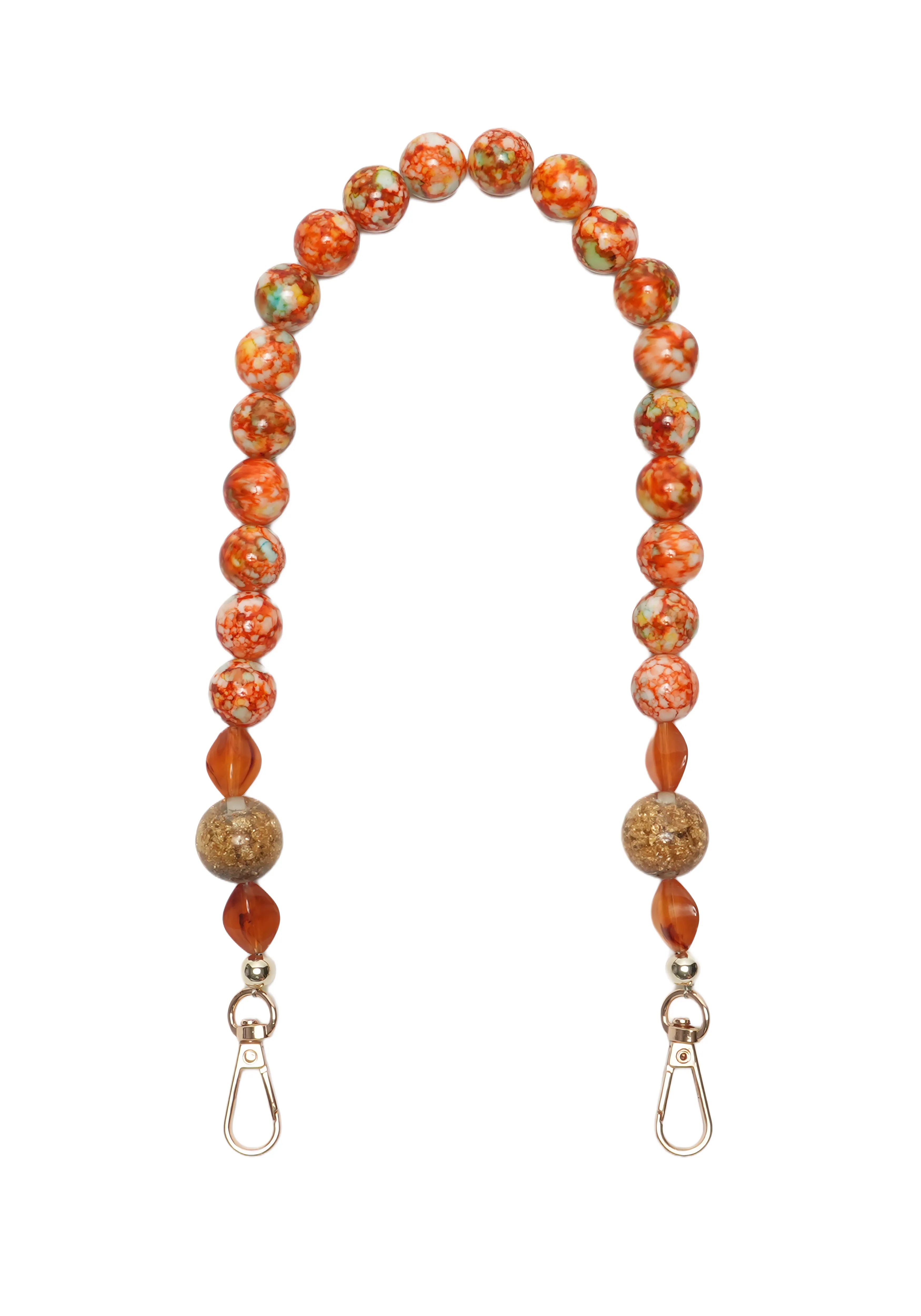 TERRA FUSION — Mixed Bead Phone Chain