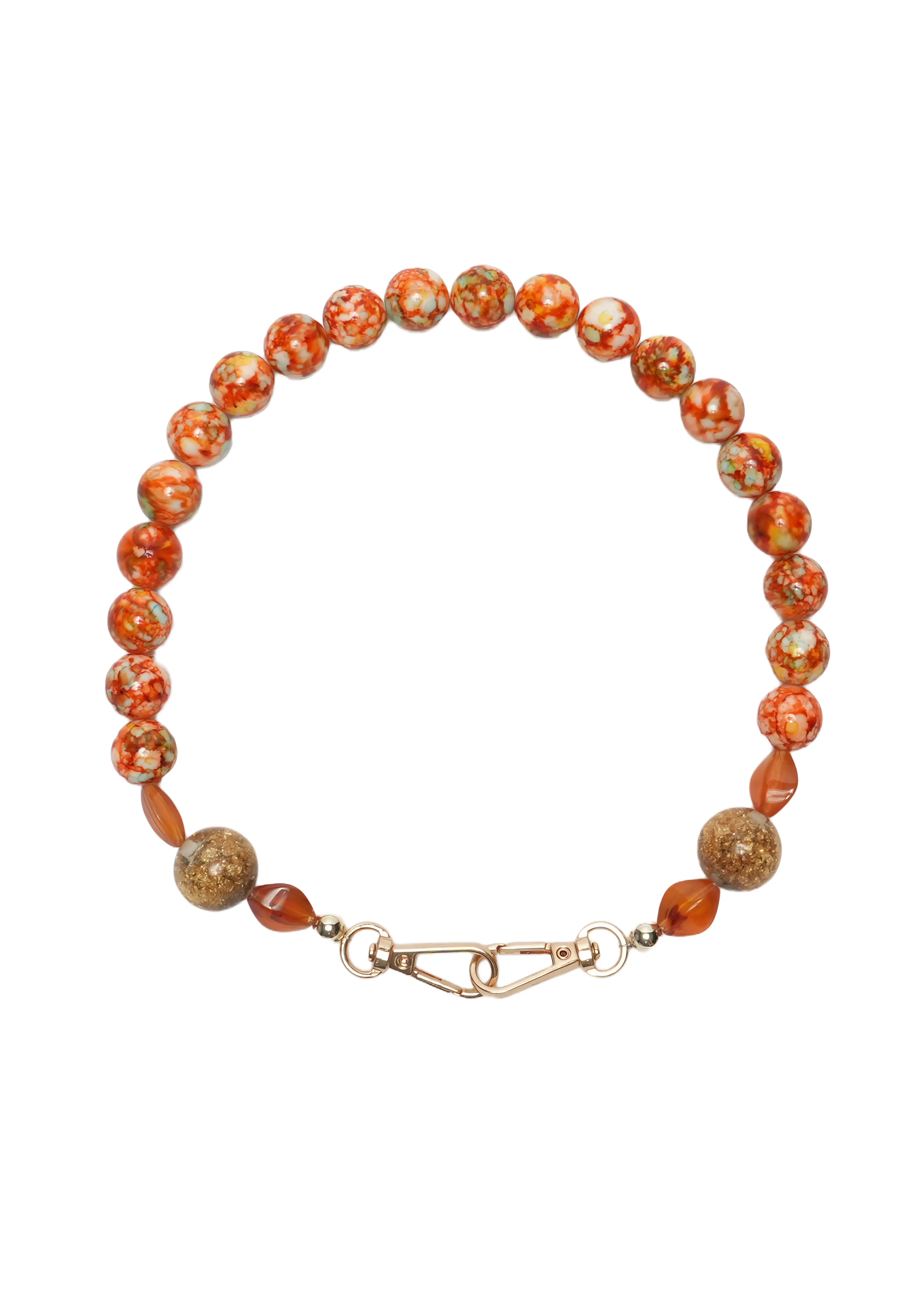 TERRA FUSION — Mixed Bead Phone Chain