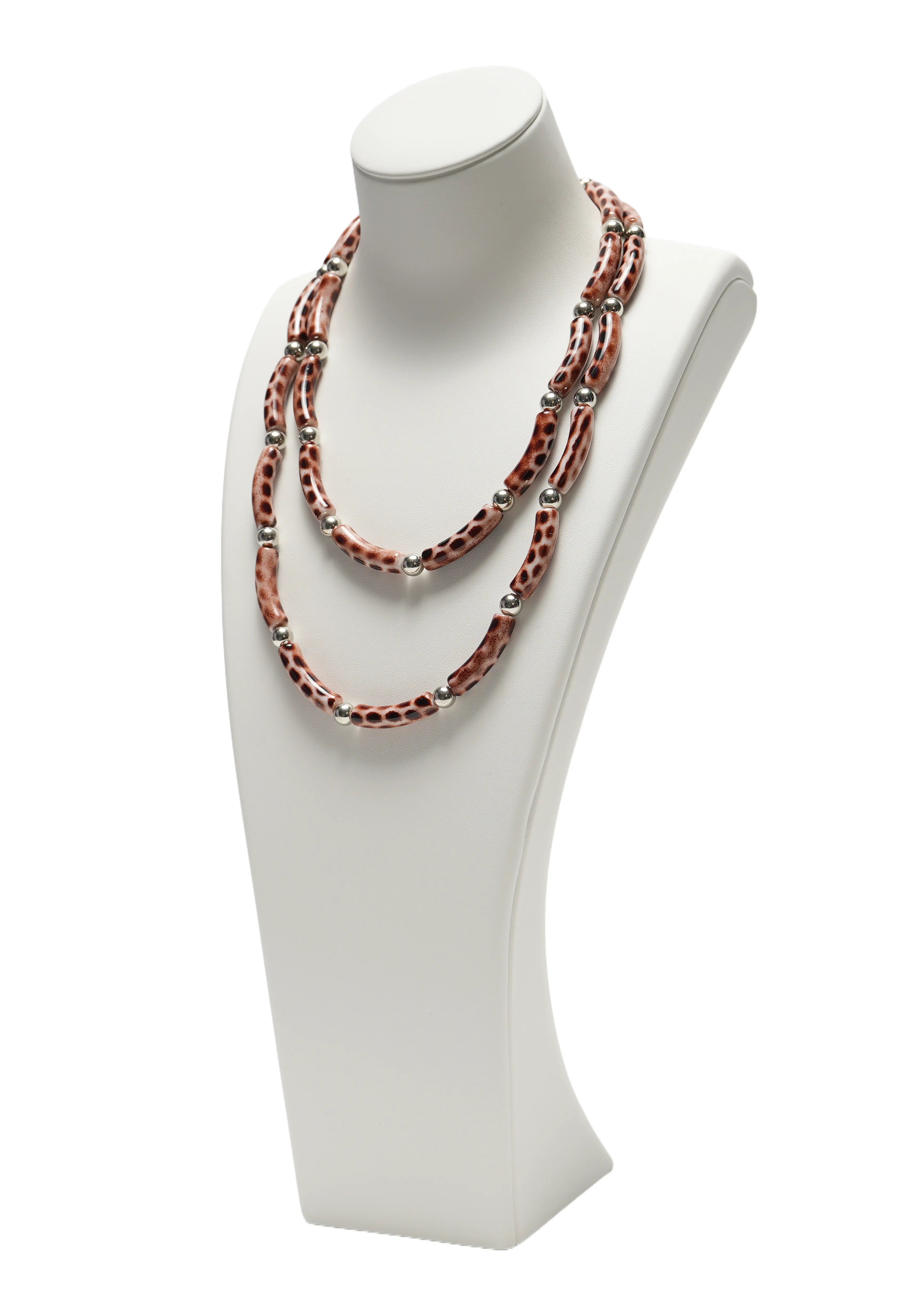 WILD STRAND — Double Layer Beaded Necklace