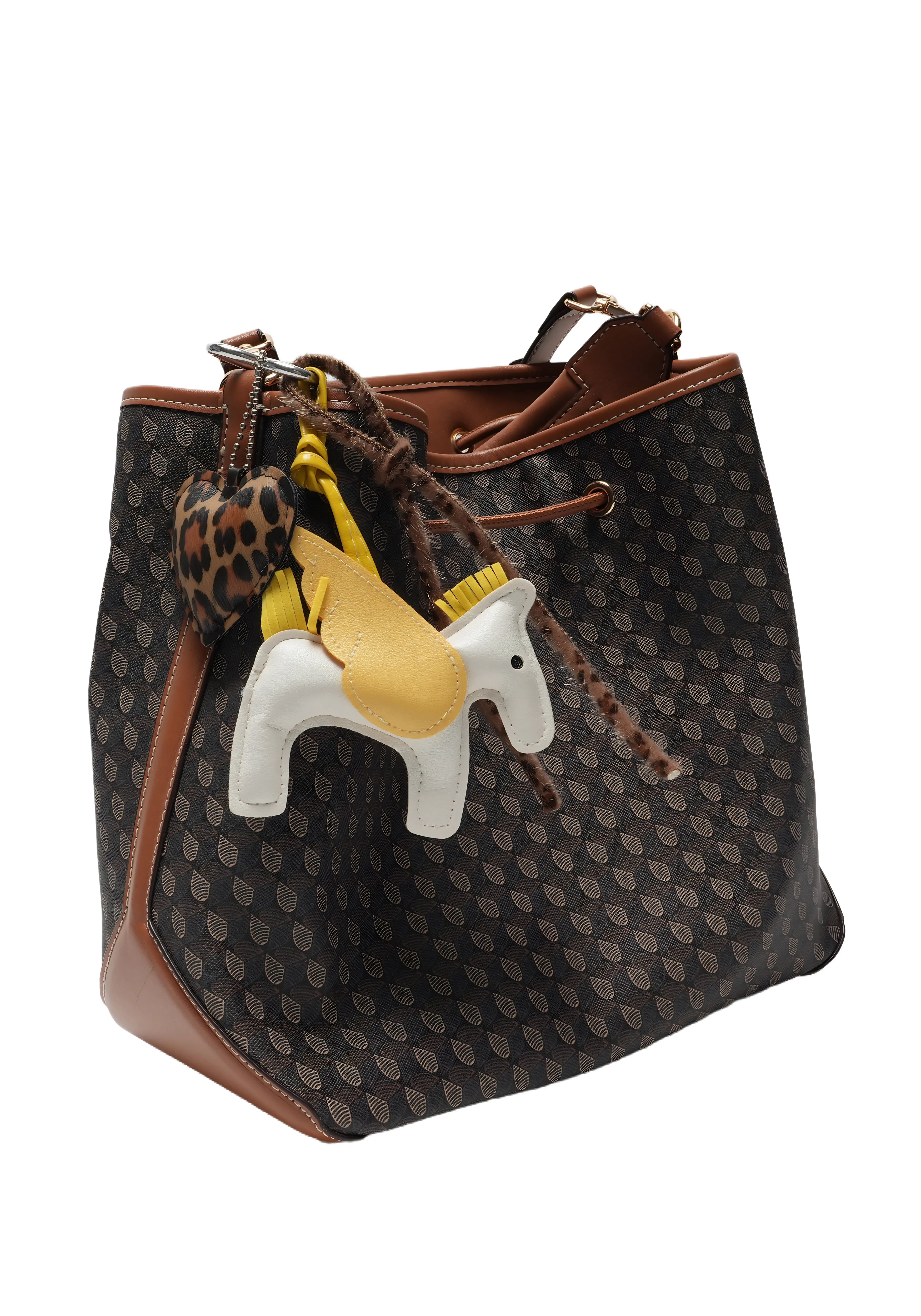 WILD WING — Pegasus & Leopard Heart Charm